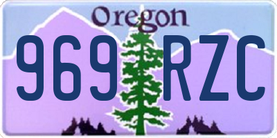 OR license plate 969RZC