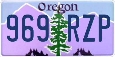 OR license plate 969RZP