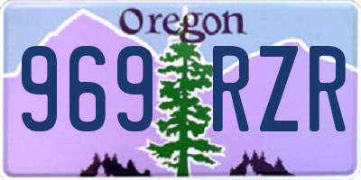 OR license plate 969RZR