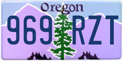 OR license plate 969RZT