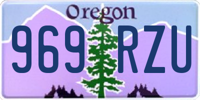 OR license plate 969RZU