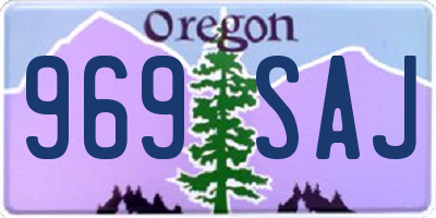 OR license plate 969SAJ