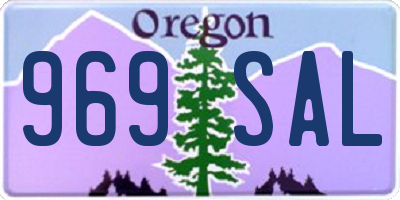 OR license plate 969SAL