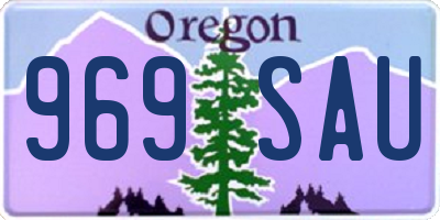 OR license plate 969SAU