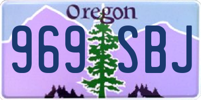 OR license plate 969SBJ