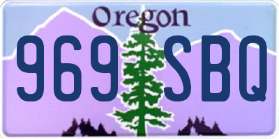 OR license plate 969SBQ