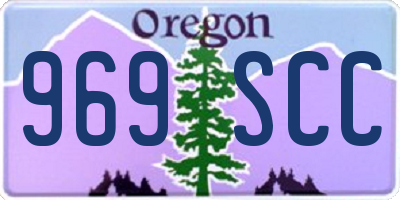 OR license plate 969SCC