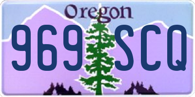 OR license plate 969SCQ