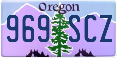 OR license plate 969SCZ