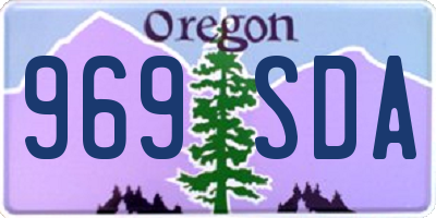 OR license plate 969SDA