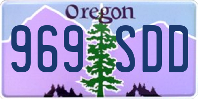 OR license plate 969SDD