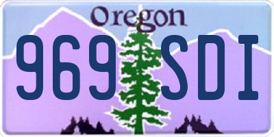 OR license plate 969SDI