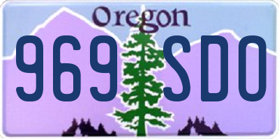 OR license plate 969SDO