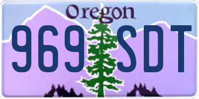 OR license plate 969SDT