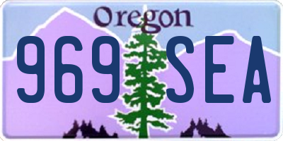 OR license plate 969SEA