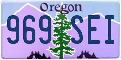 OR license plate 969SEI