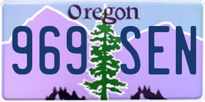 OR license plate 969SEN