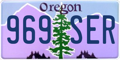 OR license plate 969SER