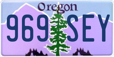 OR license plate 969SEY