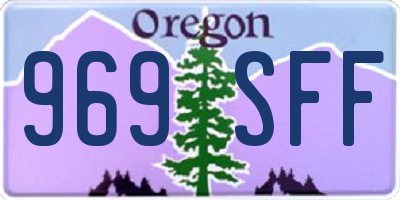 OR license plate 969SFF
