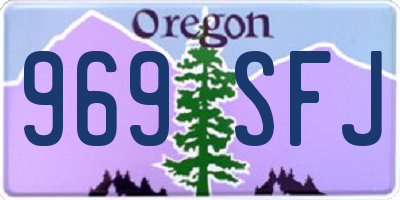 OR license plate 969SFJ