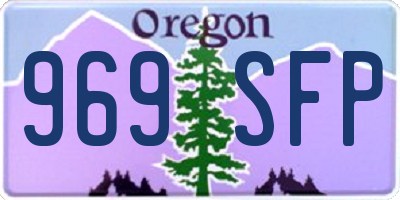 OR license plate 969SFP
