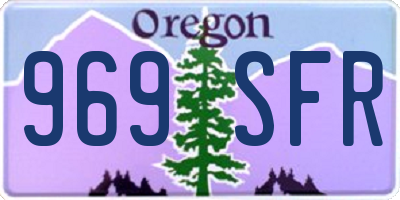 OR license plate 969SFR