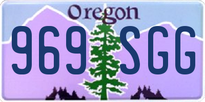 OR license plate 969SGG