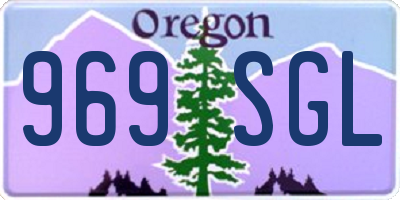 OR license plate 969SGL