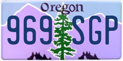 OR license plate 969SGP