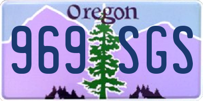 OR license plate 969SGS