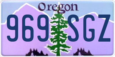 OR license plate 969SGZ