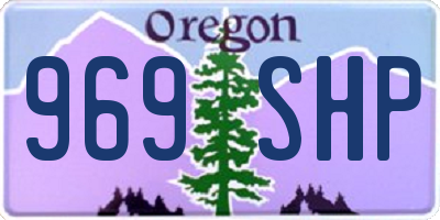 OR license plate 969SHP
