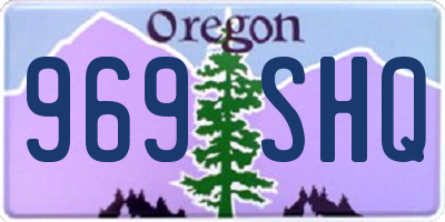 OR license plate 969SHQ