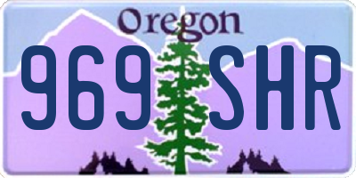 OR license plate 969SHR