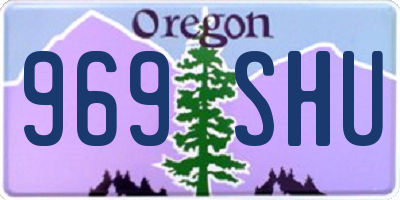 OR license plate 969SHU