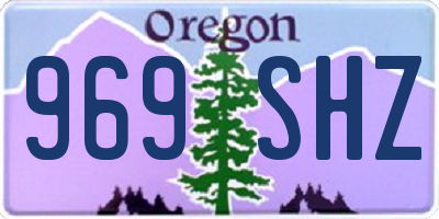 OR license plate 969SHZ