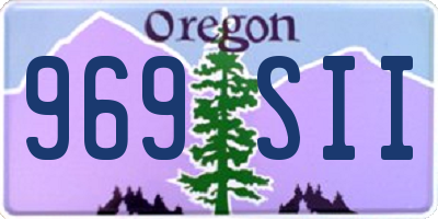 OR license plate 969SII