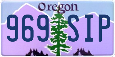 OR license plate 969SIP
