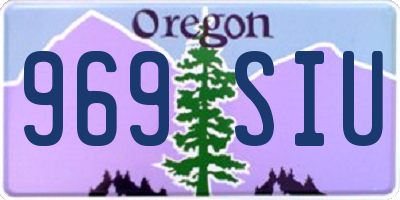 OR license plate 969SIU