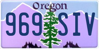 OR license plate 969SIV