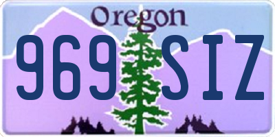 OR license plate 969SIZ