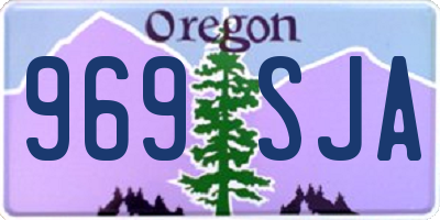 OR license plate 969SJA
