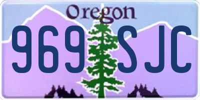 OR license plate 969SJC