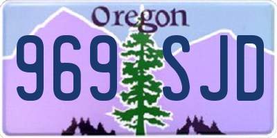 OR license plate 969SJD