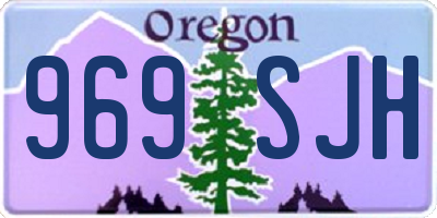OR license plate 969SJH
