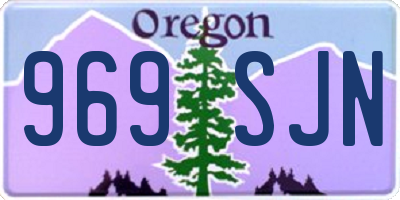 OR license plate 969SJN