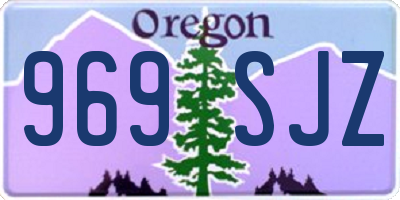 OR license plate 969SJZ