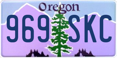 OR license plate 969SKC