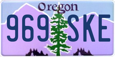 OR license plate 969SKE